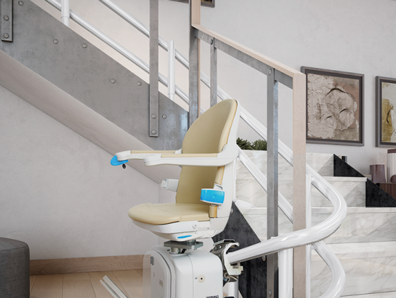Curved-Stairlift